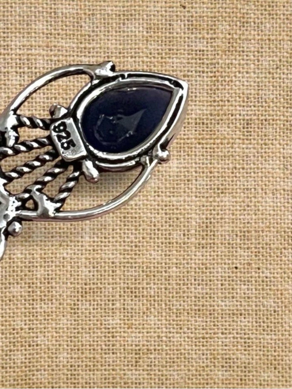 Tanzanite Sterling Silver Pendant & Earring Set - Picture 5 of 5